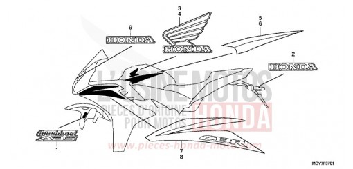 MARQUE (2) CBR600FB de 2011